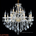 Hotel glass chandelier crystal big empire crystal candle chandelier from manufacturer 80022